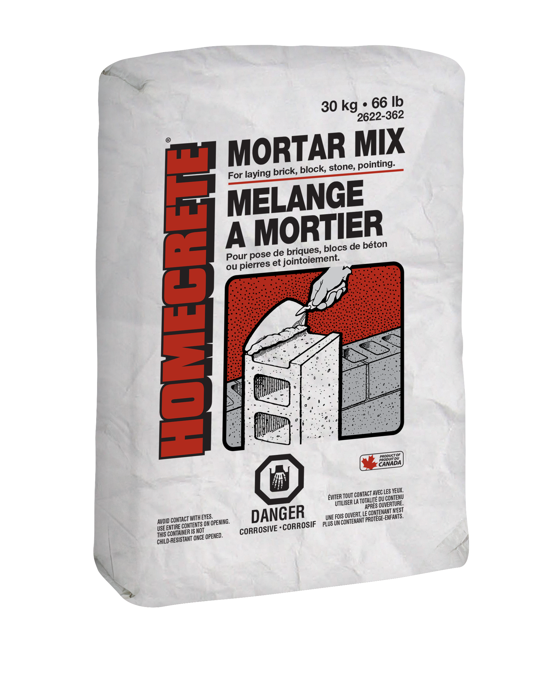 HOMECRETE Mortar Mix, 30 KG Bien fait ici Well Made Here